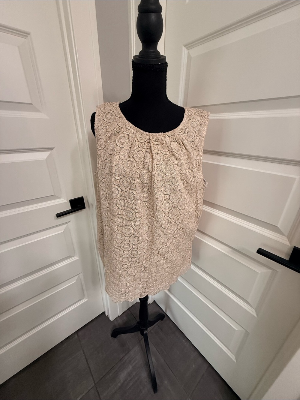 Talbots Cream Lace Sleeveless Camisole